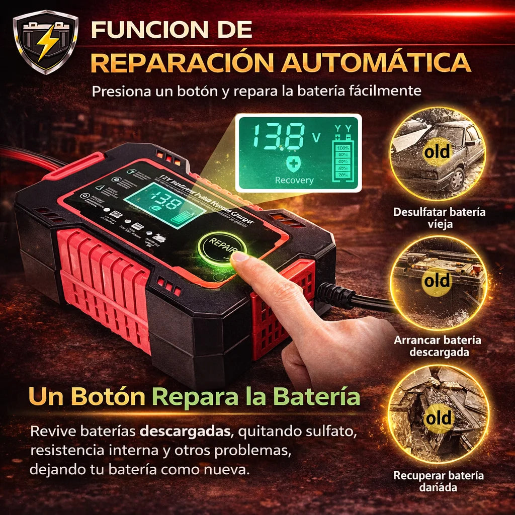 BaterryShield - Cargador de Batería - Carga y Repara Automáticamente