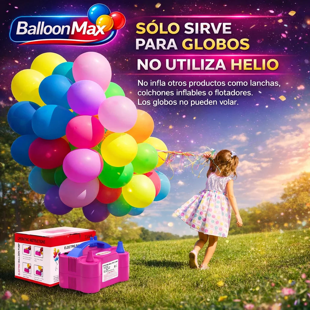 INFLADOR DE GLOBOS ELÉCTRICO 🎈 600W ⚡️ Decora tu fiesta en minutos sin cansarte