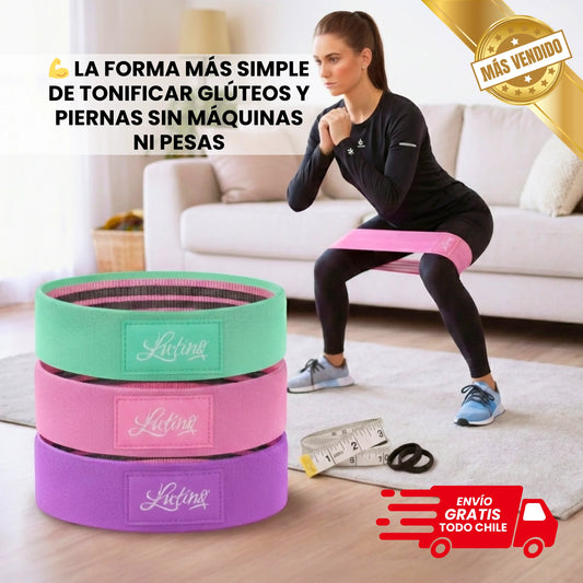💪 Bandas de Resistencia para Glúteos y Piernas 🦵 Tonificación Progresiva – Mejora forma y firmeza en semanas ✅