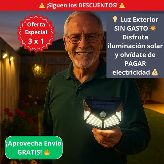 💡 Aplique LED Solar – Iluminación automática 🌙 – Tu hogar brillante sin cables ni gastos ⚡