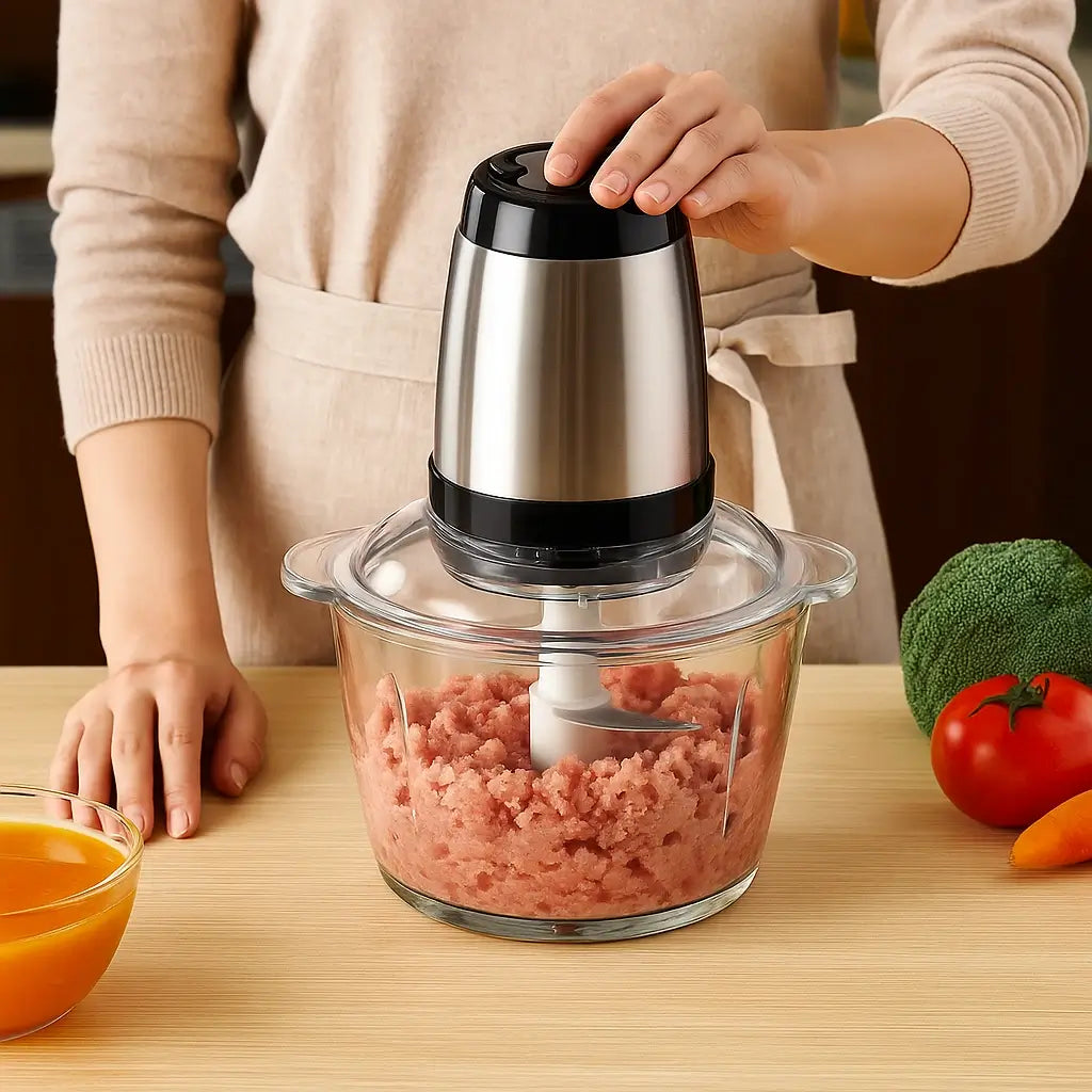 Picadora Eléctrica – Corta y Mezcla – Cocina más rápido todos los días