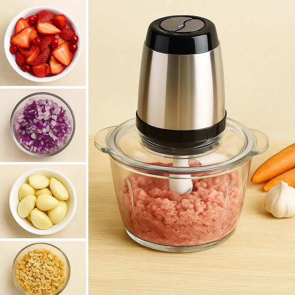 Picadora Eléctrica – Corta y Mezcla – Cocina más rápido todos los días