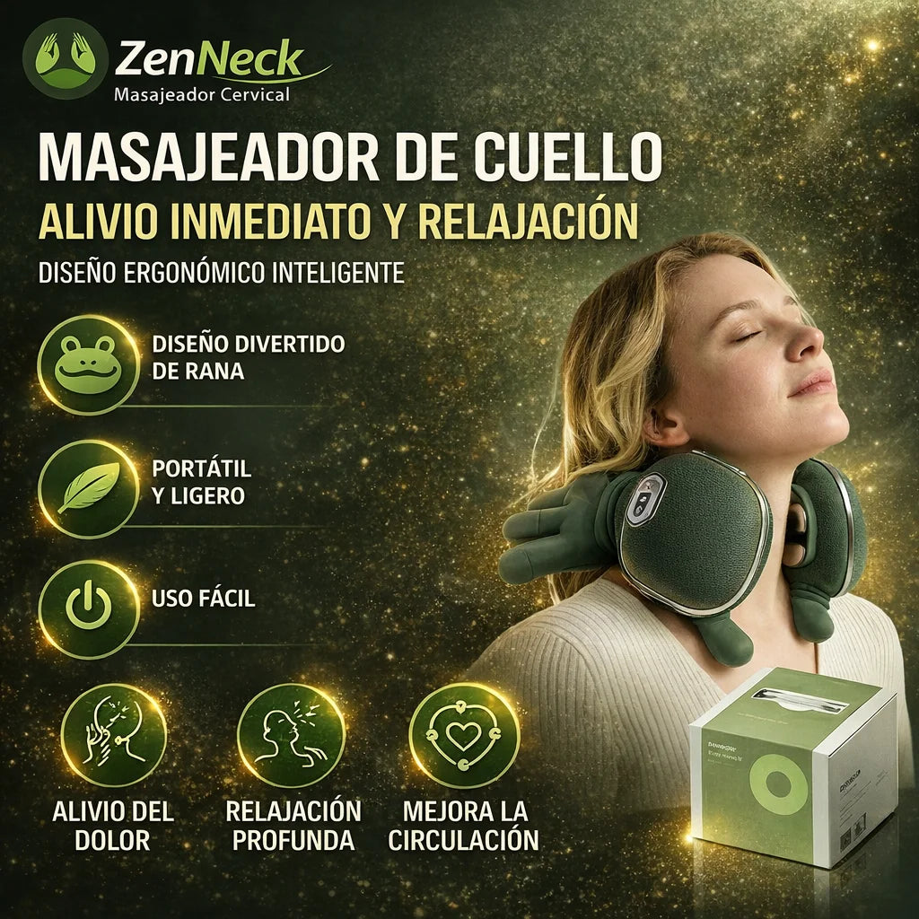 Masajeador Cervical 😌 Masaje Profesional en Casa 🏠 Siente alivio real desde la primera sesión