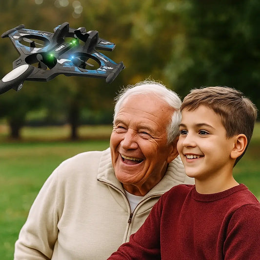 Avión Dron LED – Juego al Aire Libre – Regala Diversión Segura y Sin Pantallas