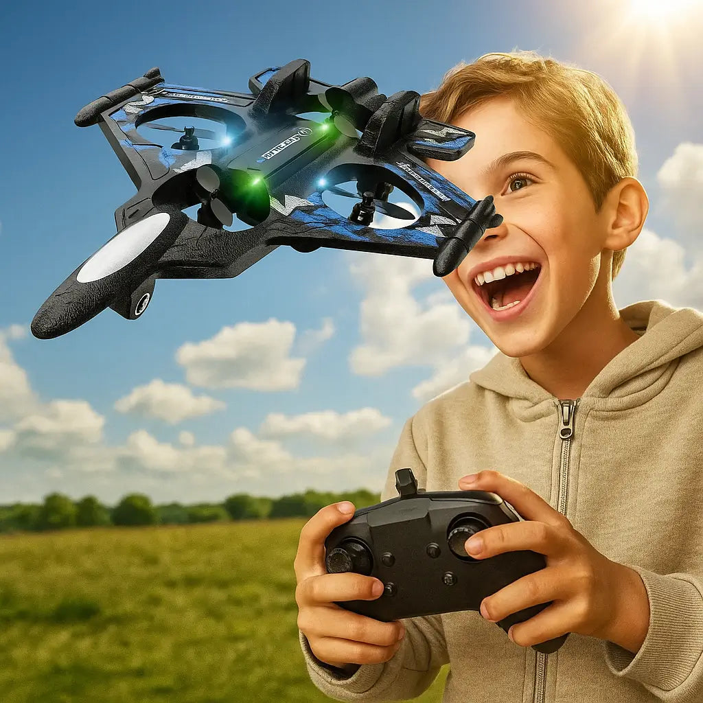 Avión Dron LED – Juego al Aire Libre – Regala Diversión Segura y Sin Pantallas