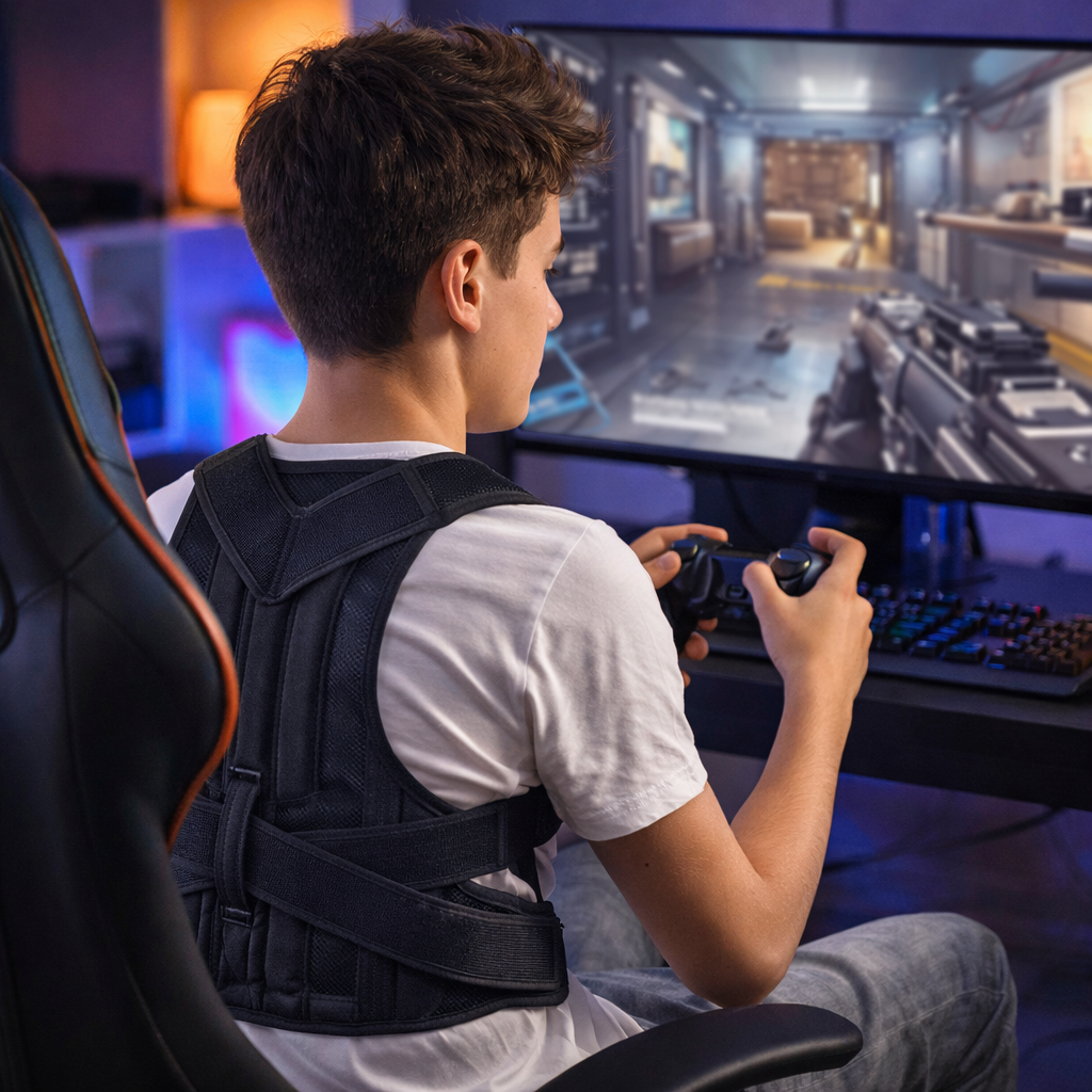 Corrector de Postura Ajustable (OFERTA ESPECIAL 2x1)✨ Soporte Ortopédico Diario 🙇🏻‍♀️ Ayuda a reducir molestias desde la primera semana