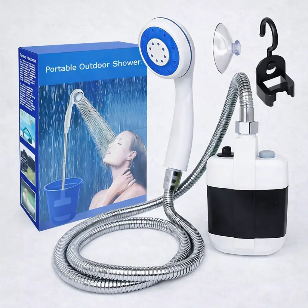 🚿 Ducha Portátil Recargable - 🌍 Ducha en cualquier lugar - 🏕️✨ Disfruta una ducha durante tus aventuras
