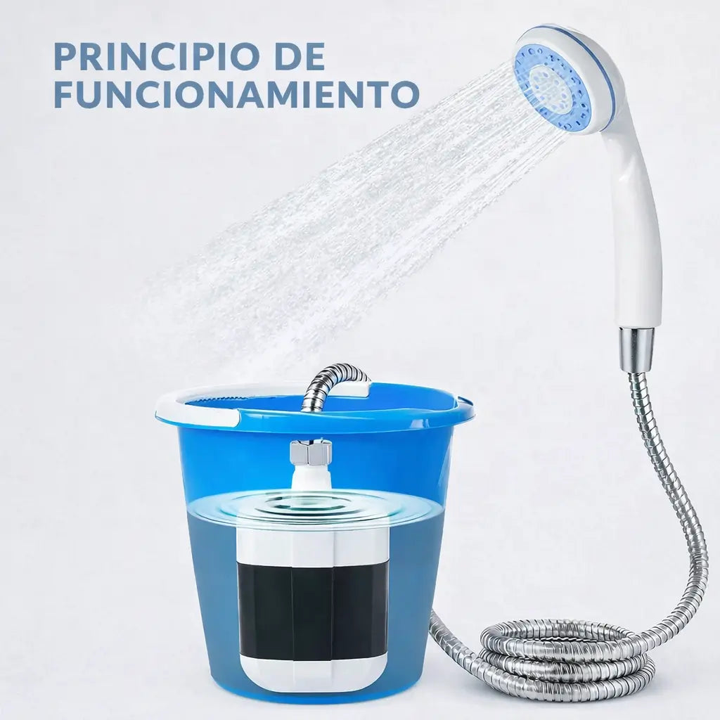 🚿 Ducha Portátil Recargable - 🌍 Ducha en cualquier lugar - 🏕️✨ Disfruta una ducha durante tus aventuras