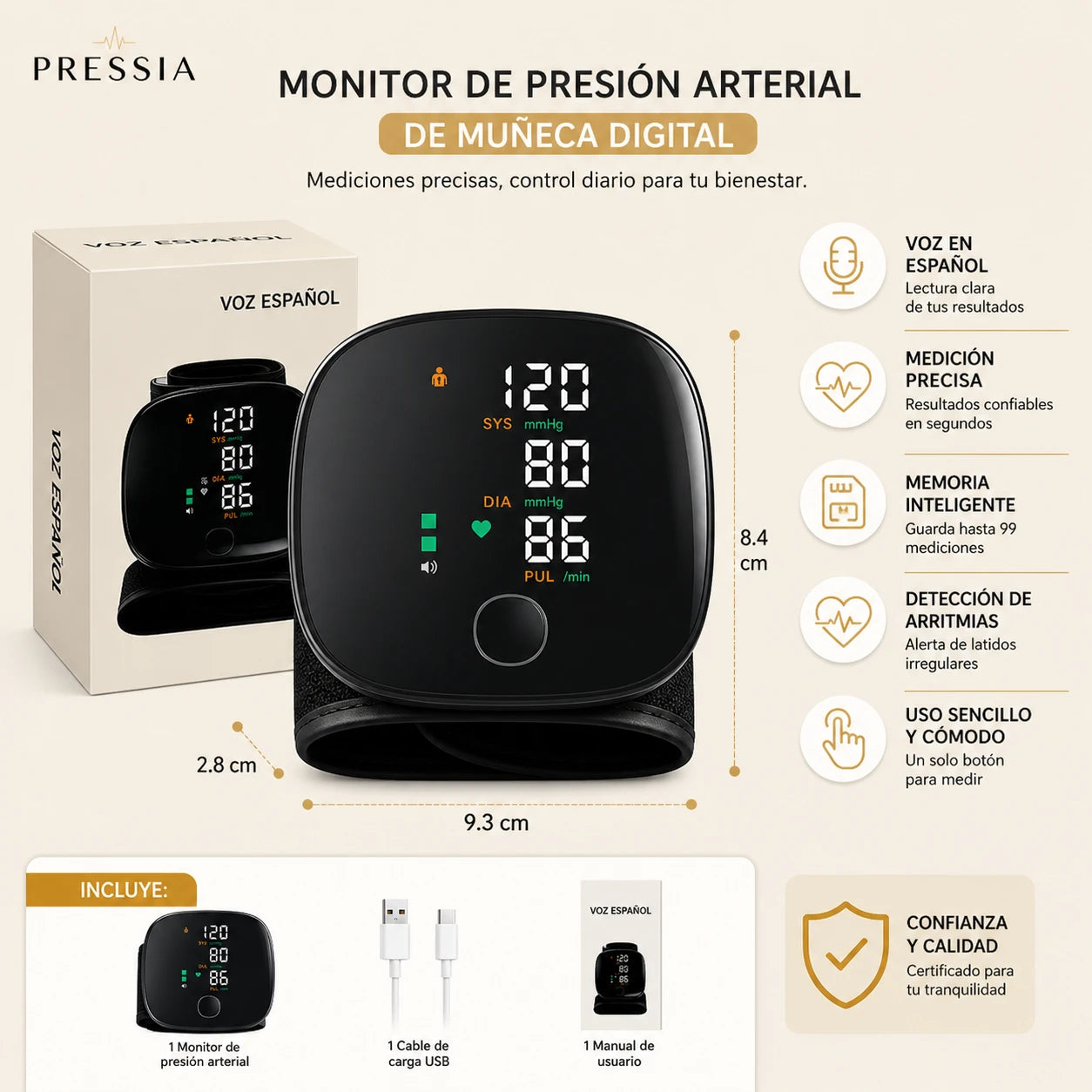 Pressia - Control simple en casa