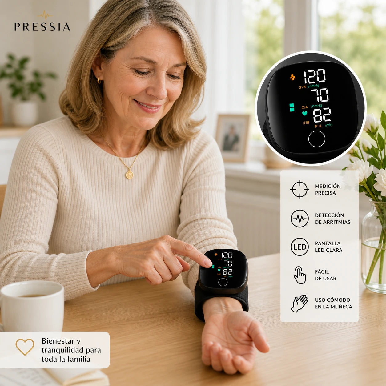 Pressia - Control simple en casa