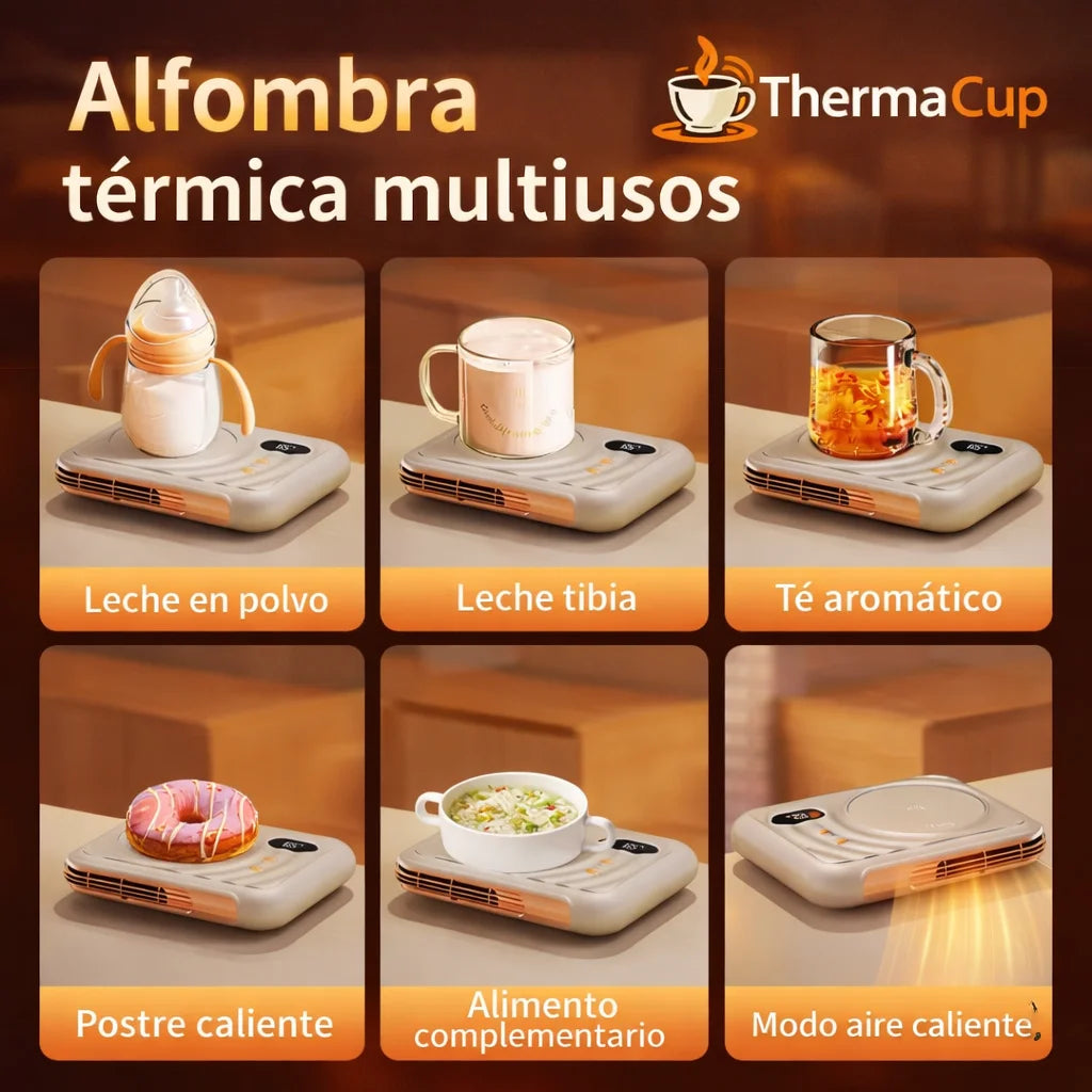 Calentador Inteligente de Tazas ☕️ Mantiene tu Bebida Caliente 🔥 Disfruta tu Café a Temperatura Ideal Durante tu Jornada