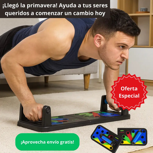 Tabla Push Up 💪🏻 ENTRENA TODO CUERPO EN CASA 🏋️‍♀️ Recupera tu Físico y Ahorra Tiempo y Dinero 💰