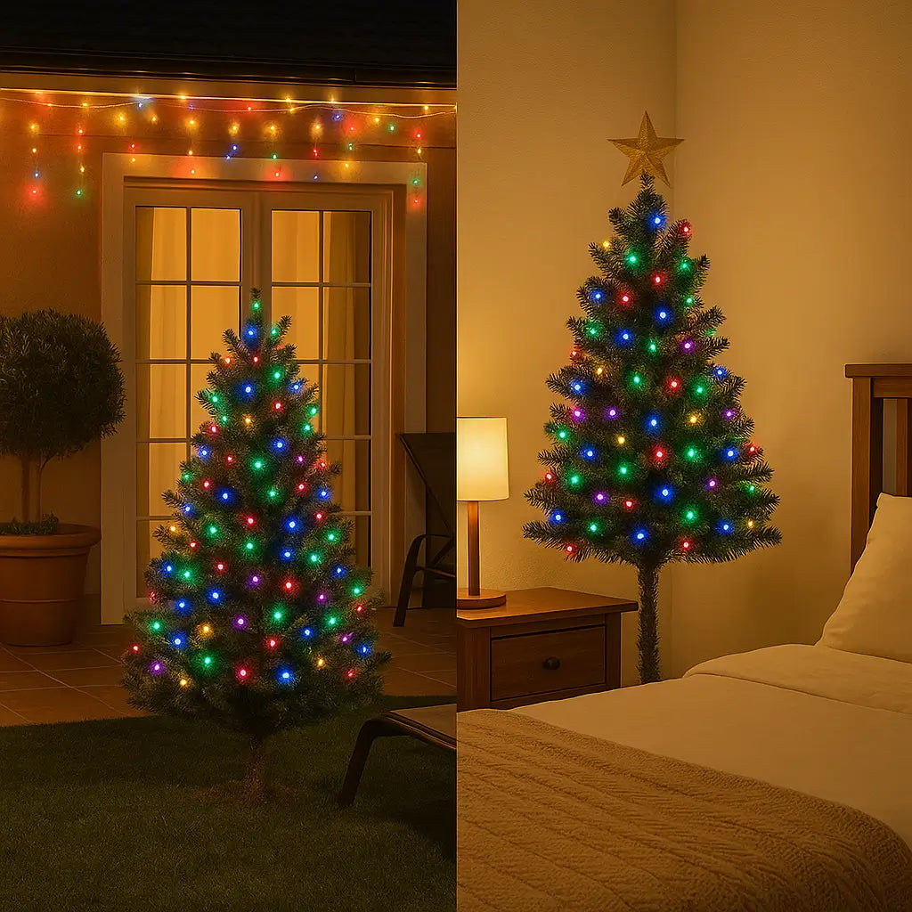 Luces Navideñas Solares Multicolor 🎇 – Decoran y Ahorran tu Hogar – Ilumina sin Preocuparte del Consumo