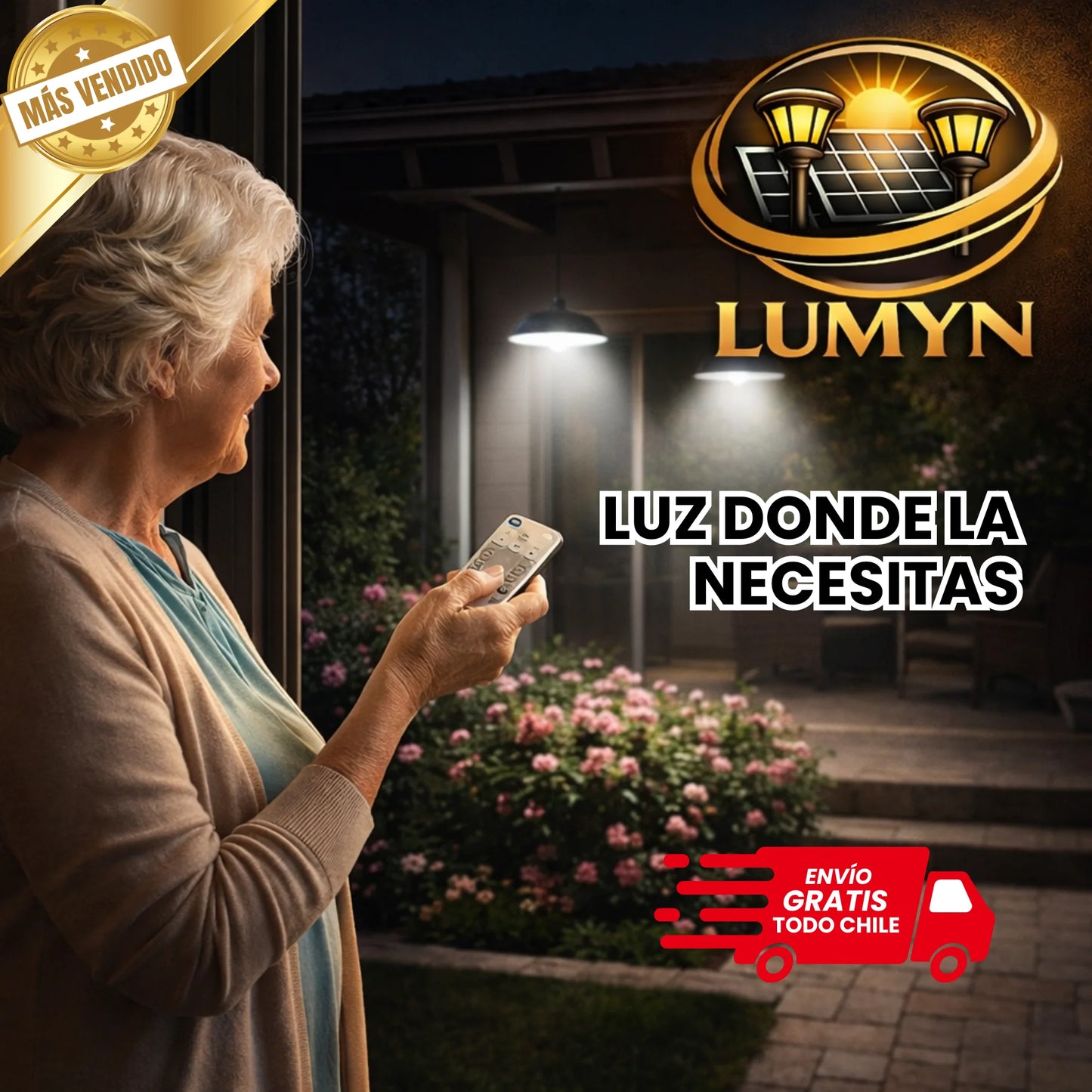 Lumyn - Dos luces, un panel solar