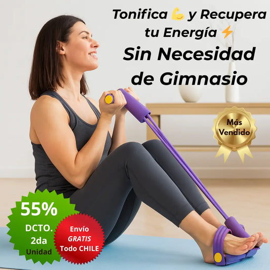Banda Elástica de Tonificación 🏋️‍♀️ 💪🏻 Entrena Todo tu Cuerpo en Casa - En Sólo 15 minutos al día ⏰