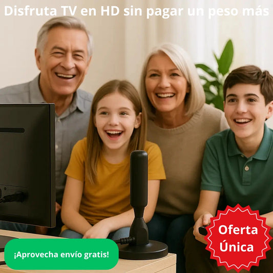 Antena Digital Portátil – Conecta Fácil – Ahorra Dinero Eliminando Pagos