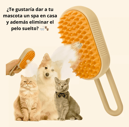 Cepillo a Vapor 🐶 Cuida tu mascota y quita pelos en ¡segundos! 🕰️