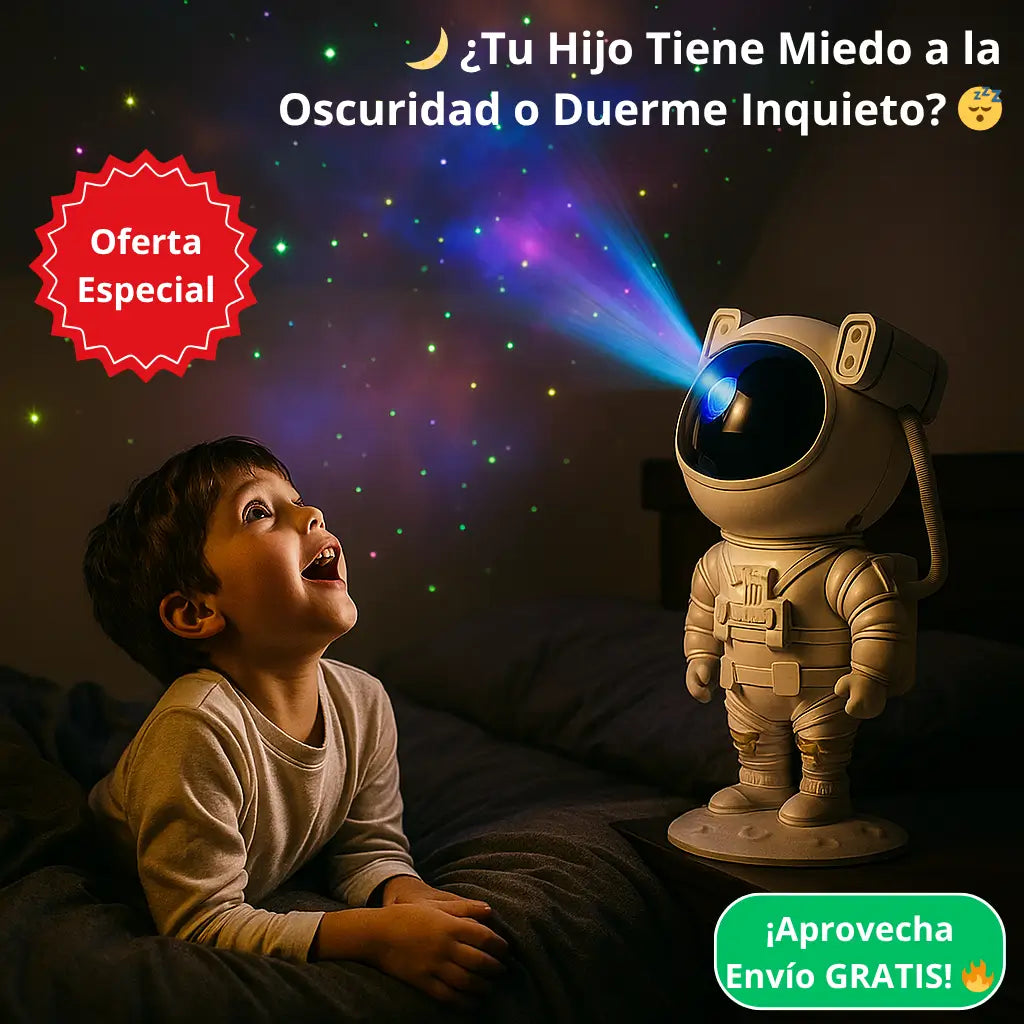 ✨🚀 Proyector Astronauta 🌙🌌 Luz Estelar Relajante 😴💤 Ayuda a Dormir en Ambientes Tranquilos en Minutos