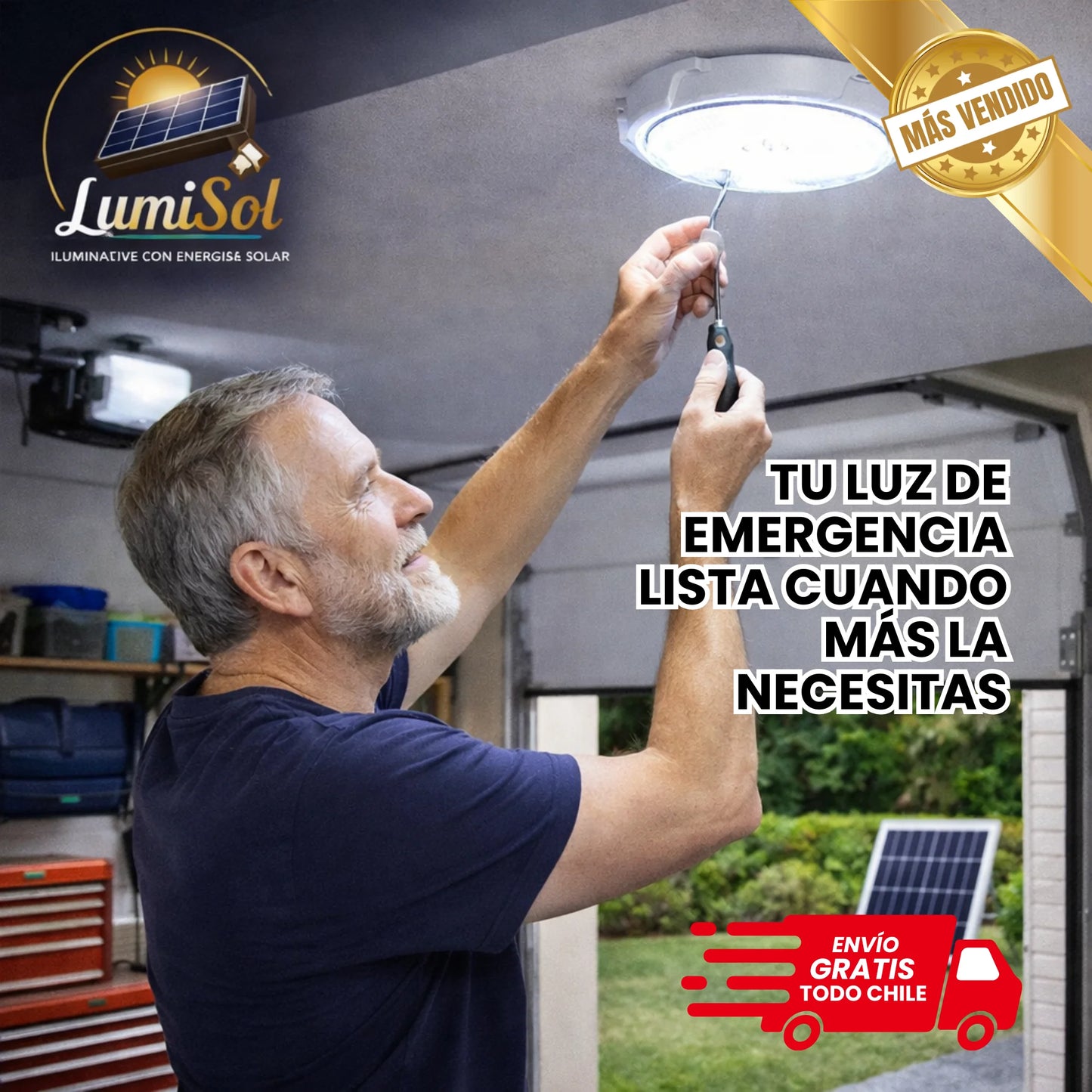 LumiSol ☀️ Tu hogar brillante con energía del Sol - 100 W