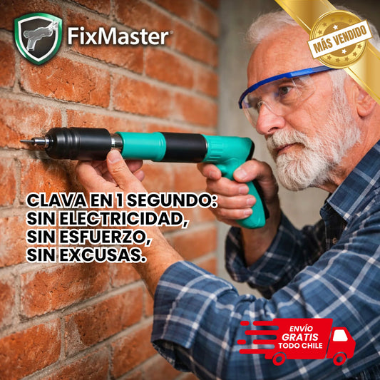 FixMaster Clavadora Manual Portátil - Incluye 100 Clavos de Regalo